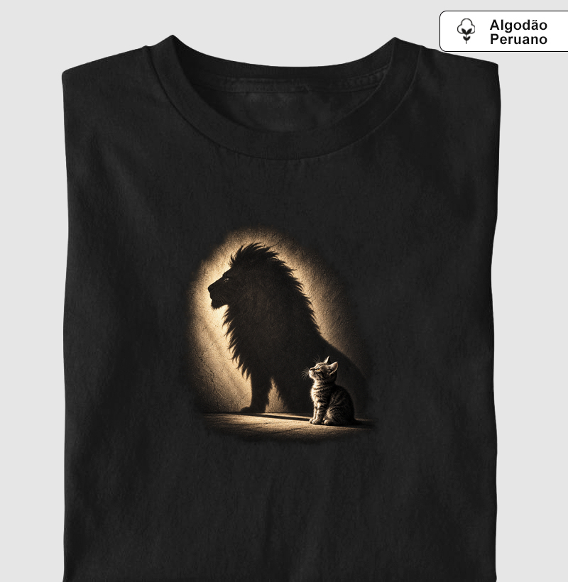 Camiseta leão por dentro - Camiseta Algodão Peruano