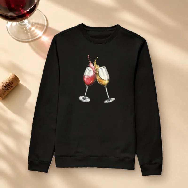Camiseta Branco ou Tinto - Suéter Moletom