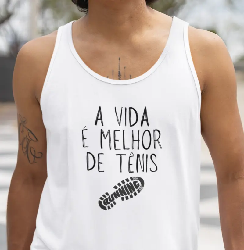 A vida é melhor de tênis de corrida