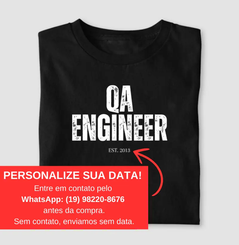 QA Engineer: EST. [Sua data]