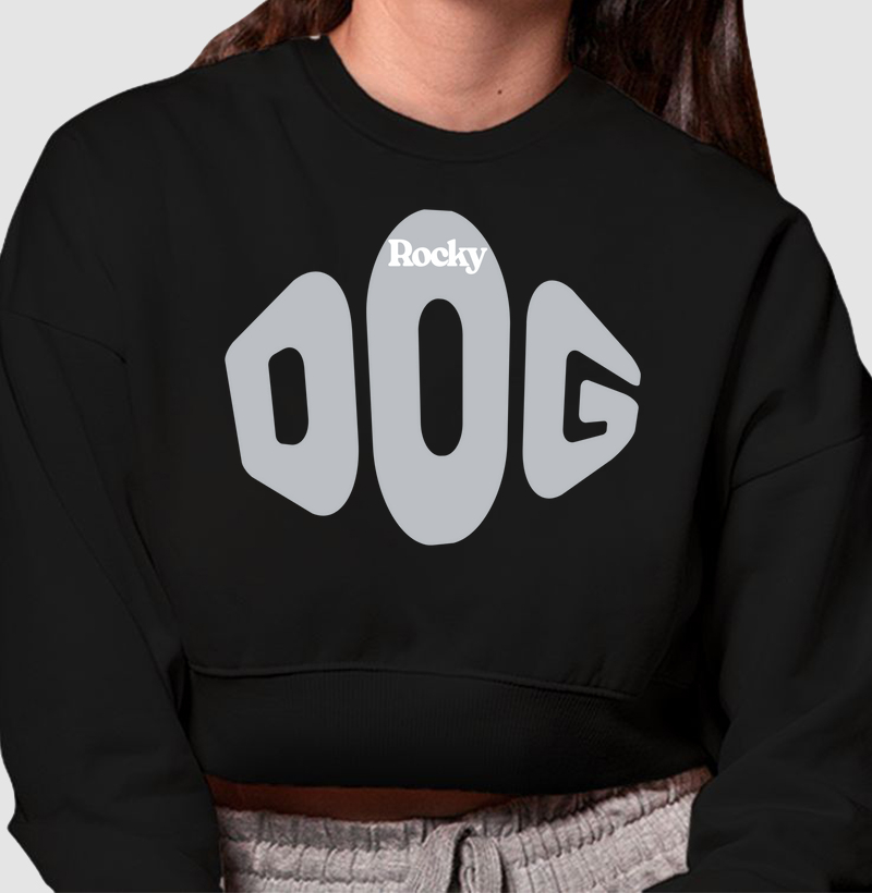Moletom Cropped Rocky Dog Bold