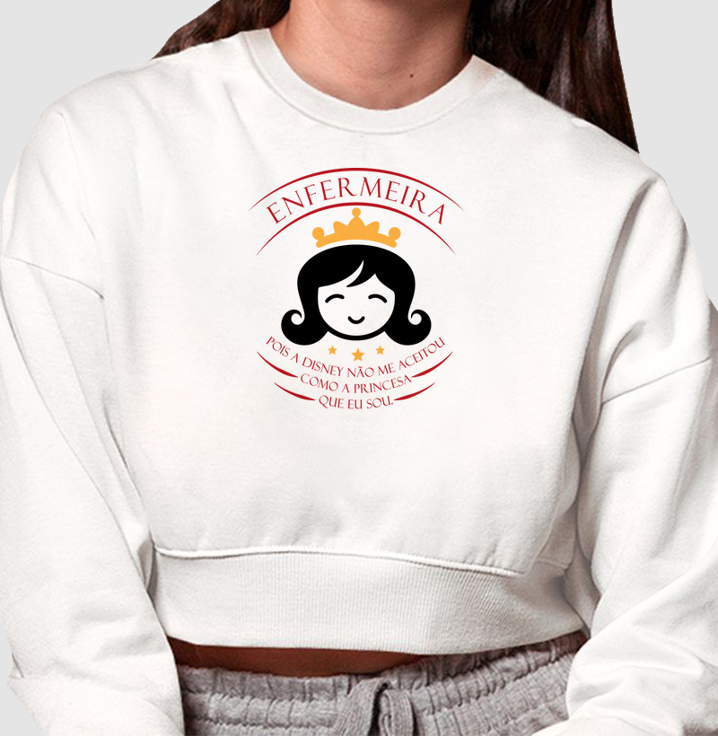 Cropped Moletom - Enfermeira Disney