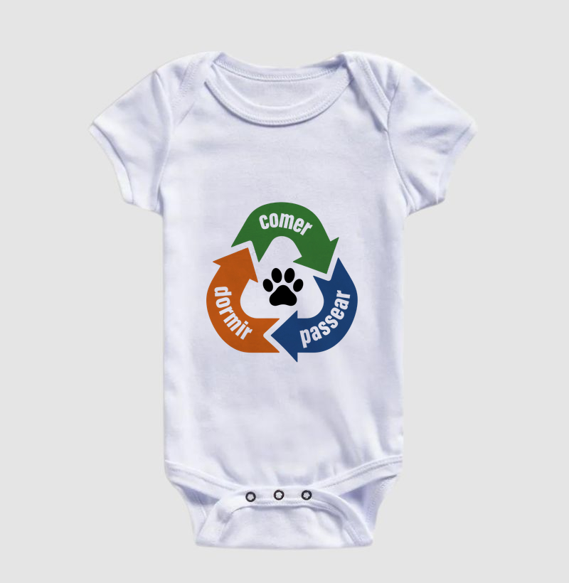Reciclagem Canina - Body Infantil