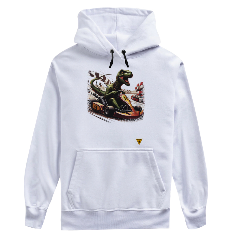 Camiseta premium mascote Velociraptor da VELOCIKART