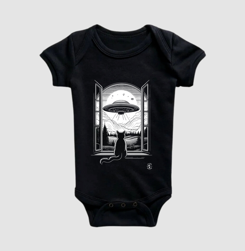 Body Infantil O Gato e o OVNI