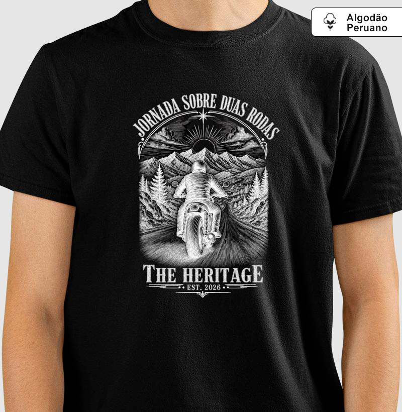 The Heritage — Estrada — Black — Regular — Algodão Peruano