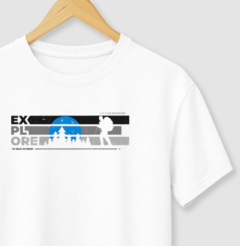Camiseta Explore Aventura Outdoor | Excursionista - Camiseta