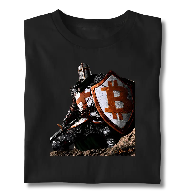 Camiseta bitcoin Cavaleiro