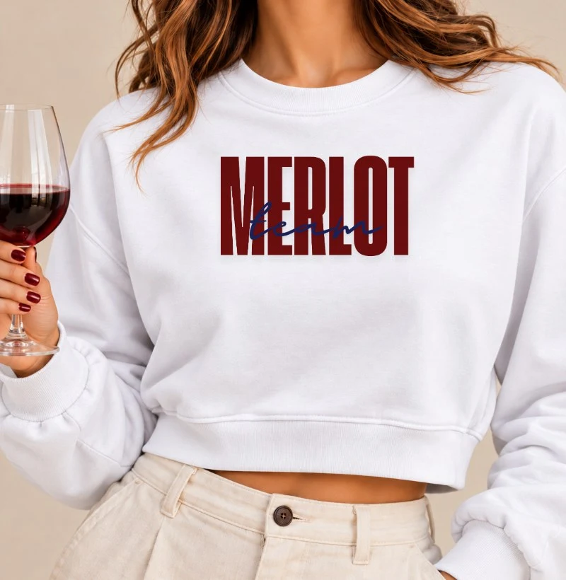 Camiseta Merlot Team - Cropped Moletom