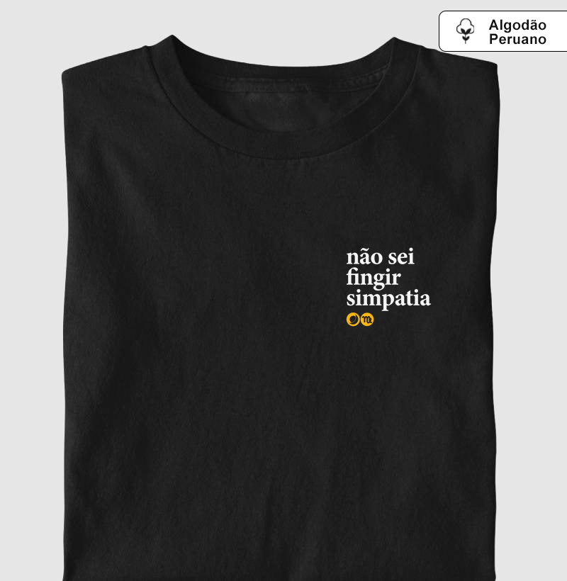 não sei fingir simpatia. virgem