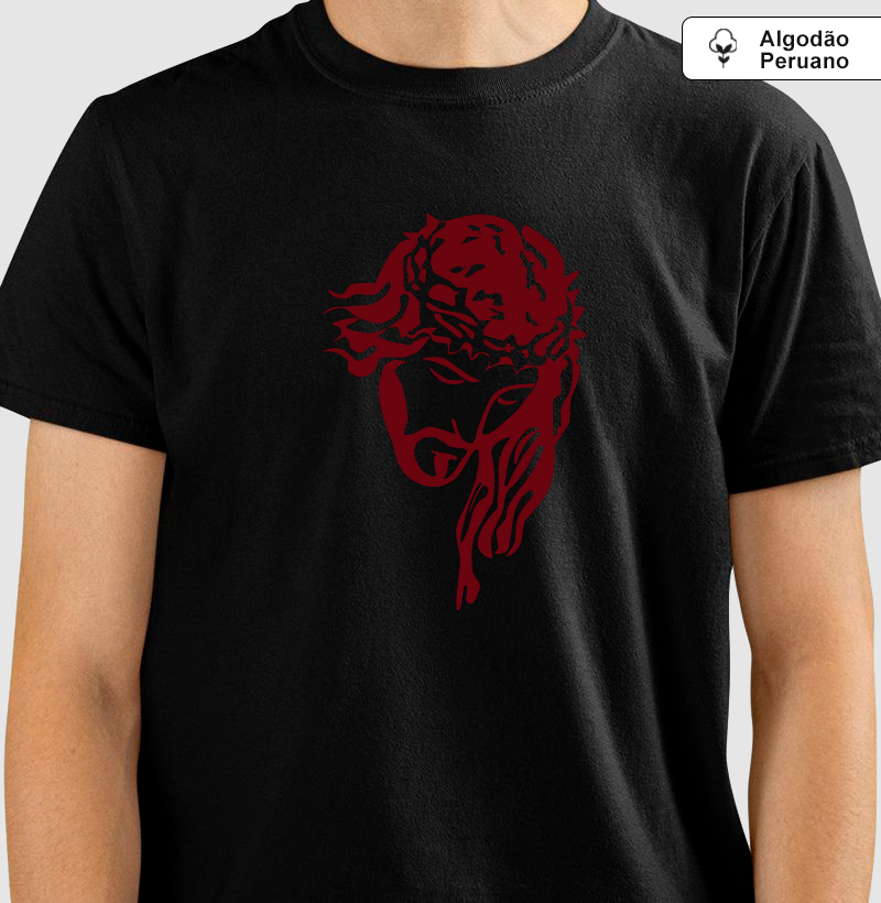 Camiseta em Algodão Peruano de Jesus Cristo