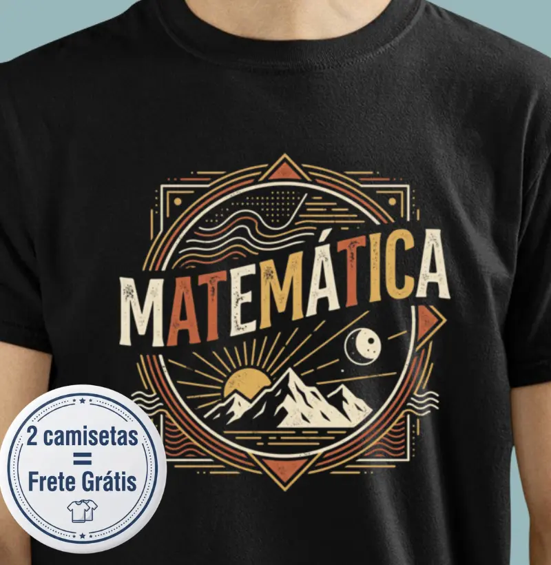 Brasão Matemática - Camiseta