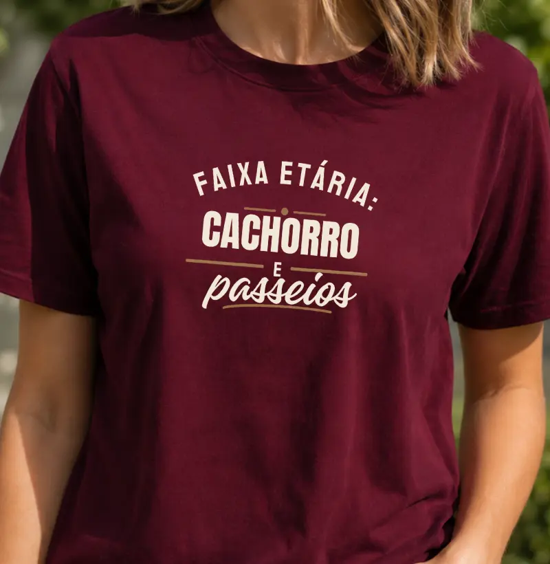 Faixa etária: Cachorro e passeios