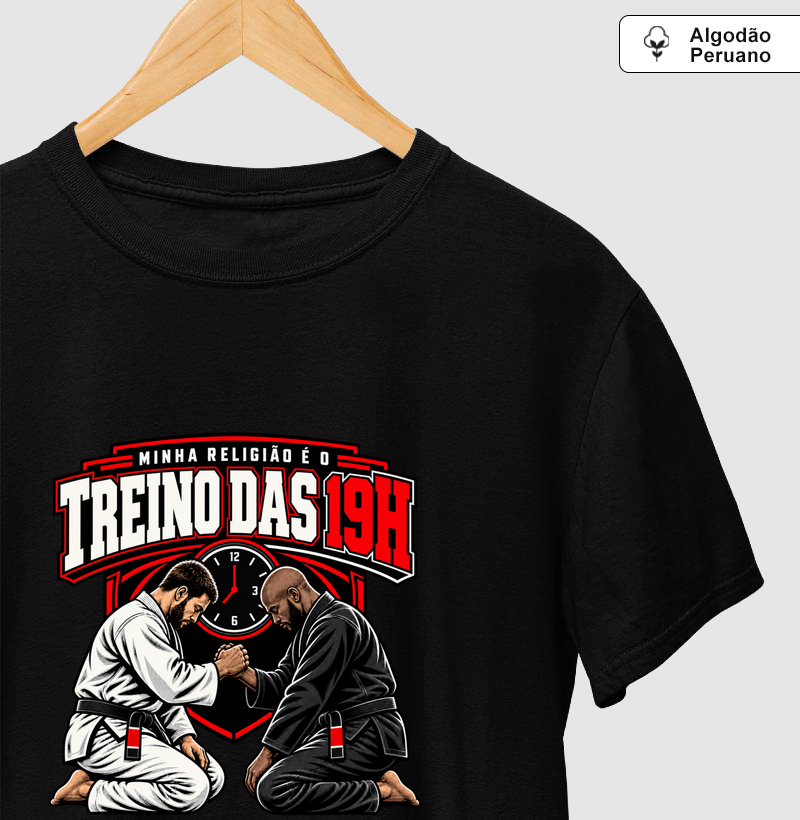 Treino das 19H - Camiseta Algodão Peruano