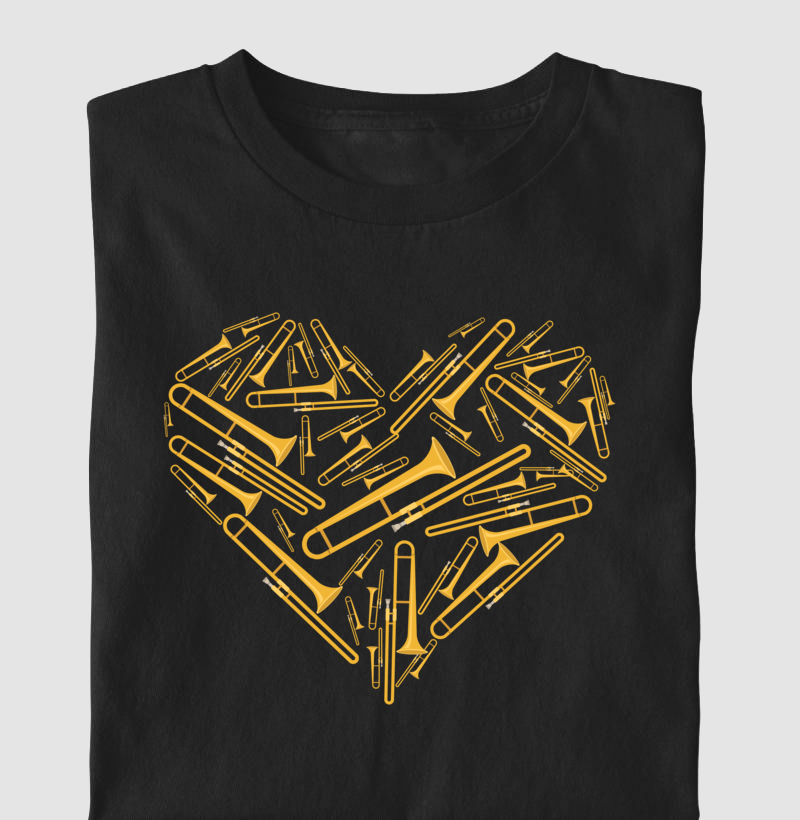 Coração de Trombonista - Camiseta