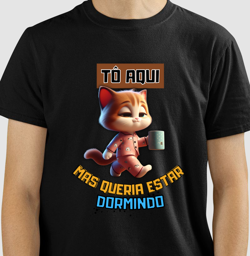 Gatinho - to aqui, mas queria estar dormingo