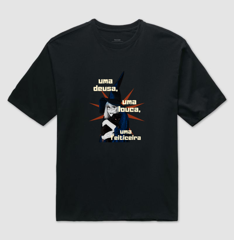 uma deusa, uma louca - rita lee - Camiseta Oversized