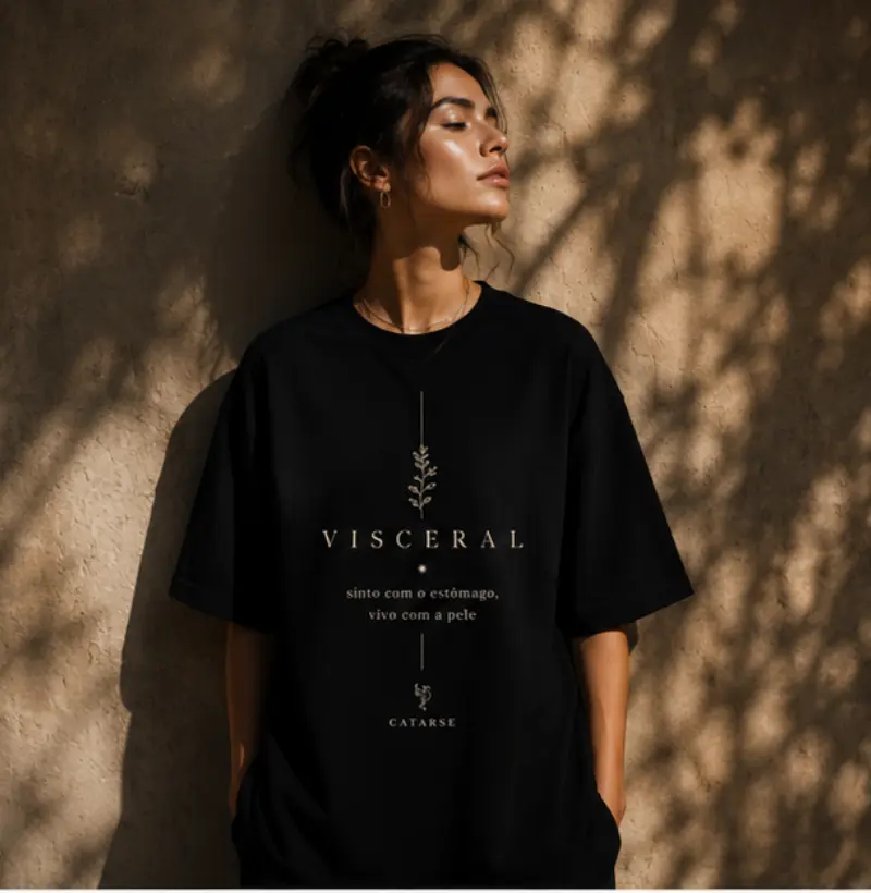 VISCERAL — sinto com o estômago, vivo com a pele • Coleção Profunda