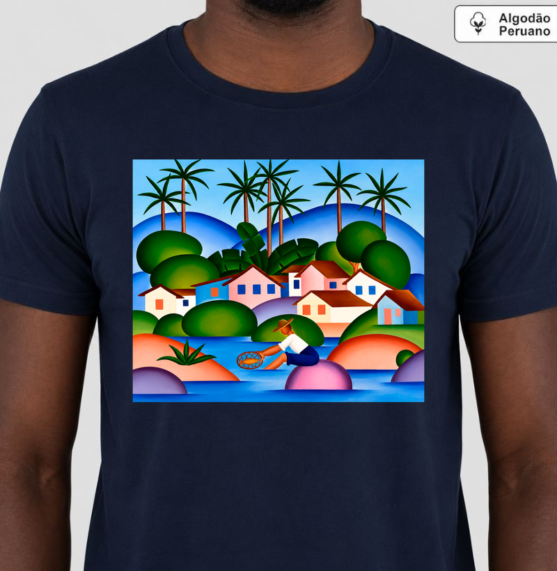 Camiseta Arte Modernista Brasileira 100% Algodão Peruano