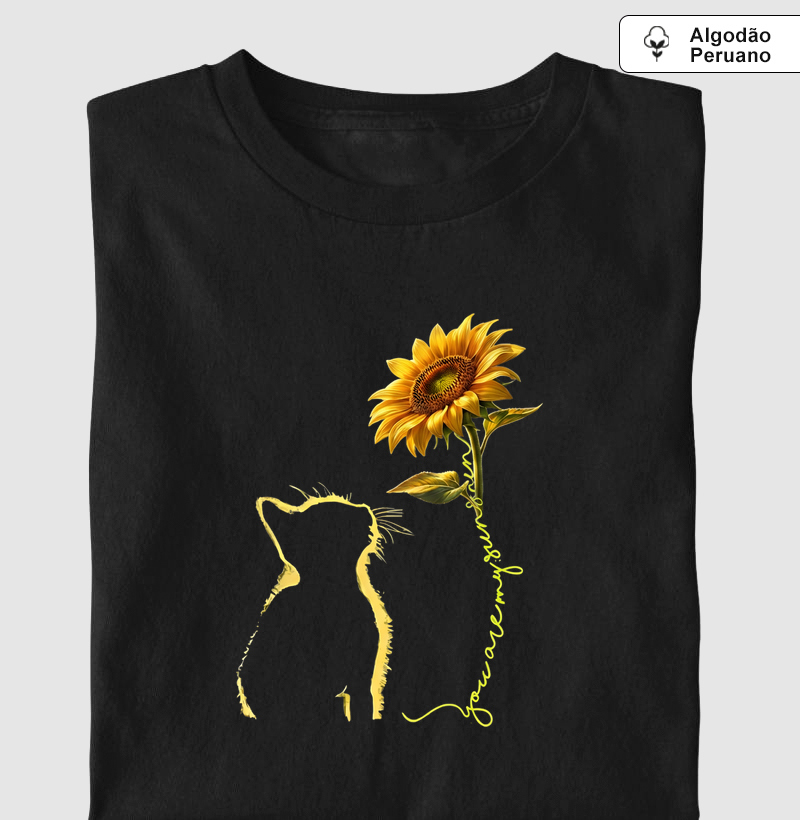 Gato e Girassol
