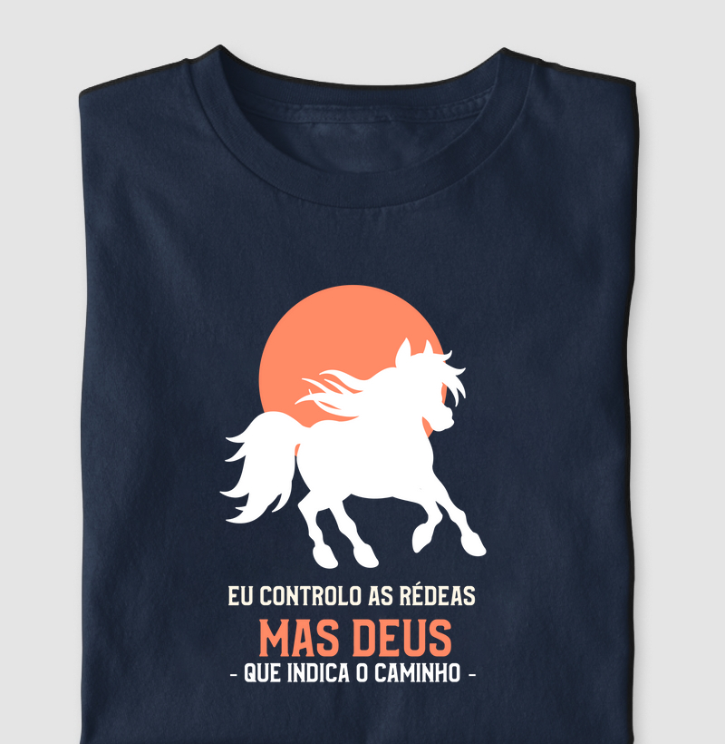 Camiseta Masculina Country Deus Guia o Caminho 