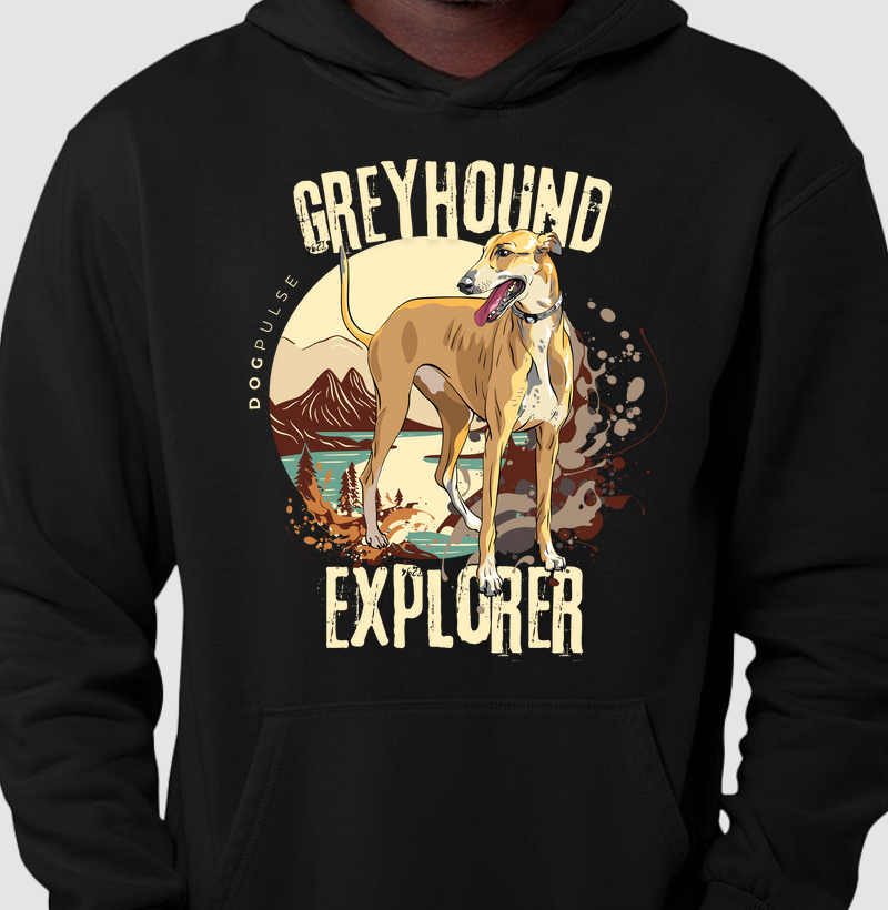 Hoodie Moletom Dog Pulse Greyhound Explorer – Fast Track Adventures