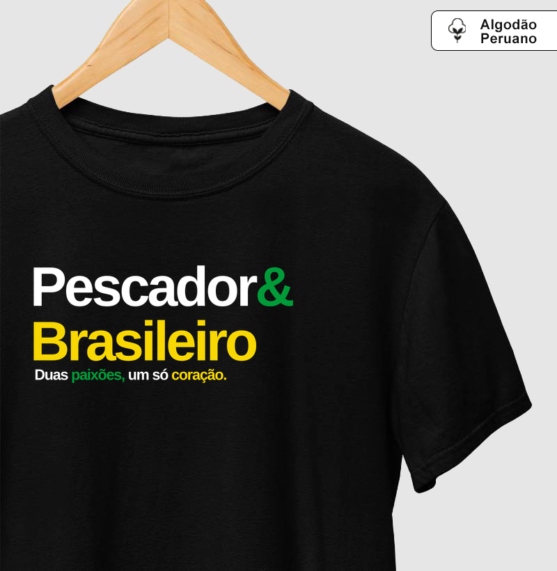 PESCADOR E BRASILEIRO (Algodão Peruano)