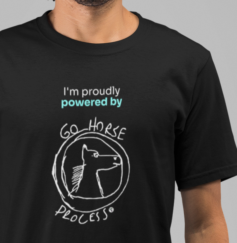 Powered by Go horse process