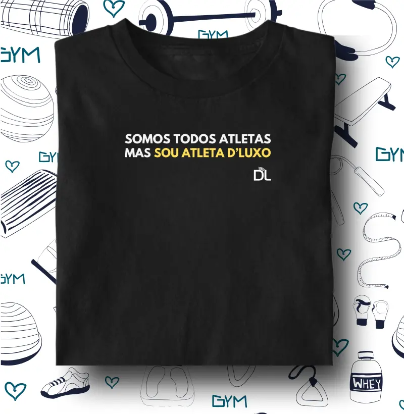 Somos todos atletas - Camiseta Algodão Peruano