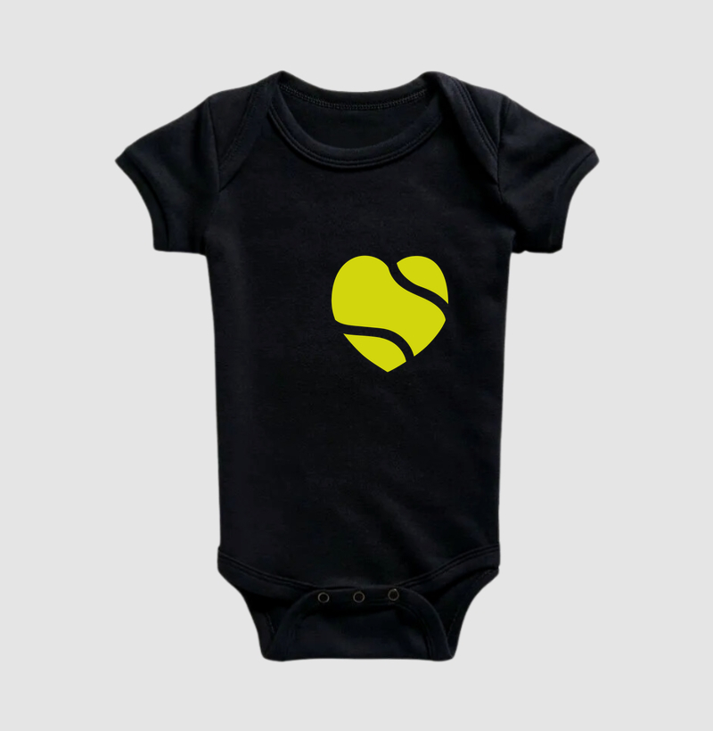 Bolinha Coração - Body Infantil