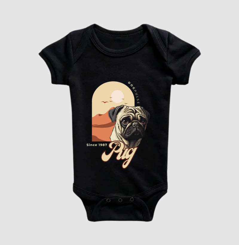 Body Infantil Pug Busto Dog Pulse
