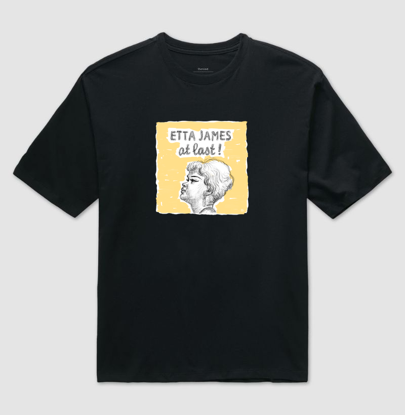 Etta James, At Last - Arte - Camiseta Oversized