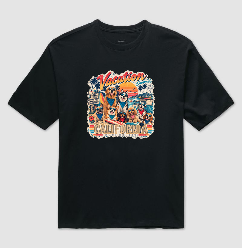 Vacation Summer Dogs - Camiseta Oversized