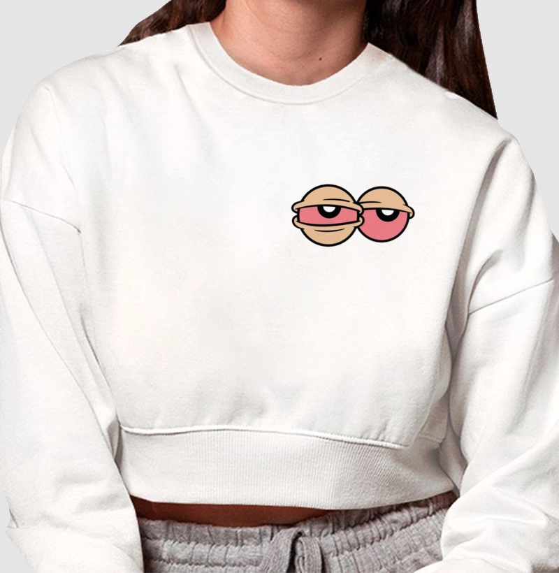 Eye Drops Moletom Cropped Premium