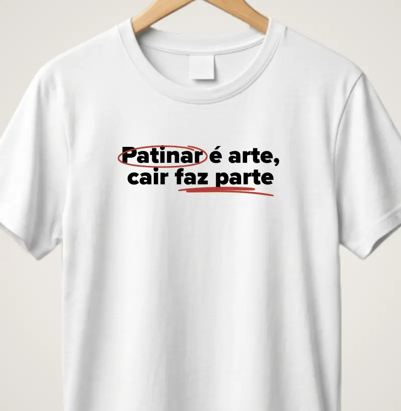 Patinar é arte, cair faz parte.