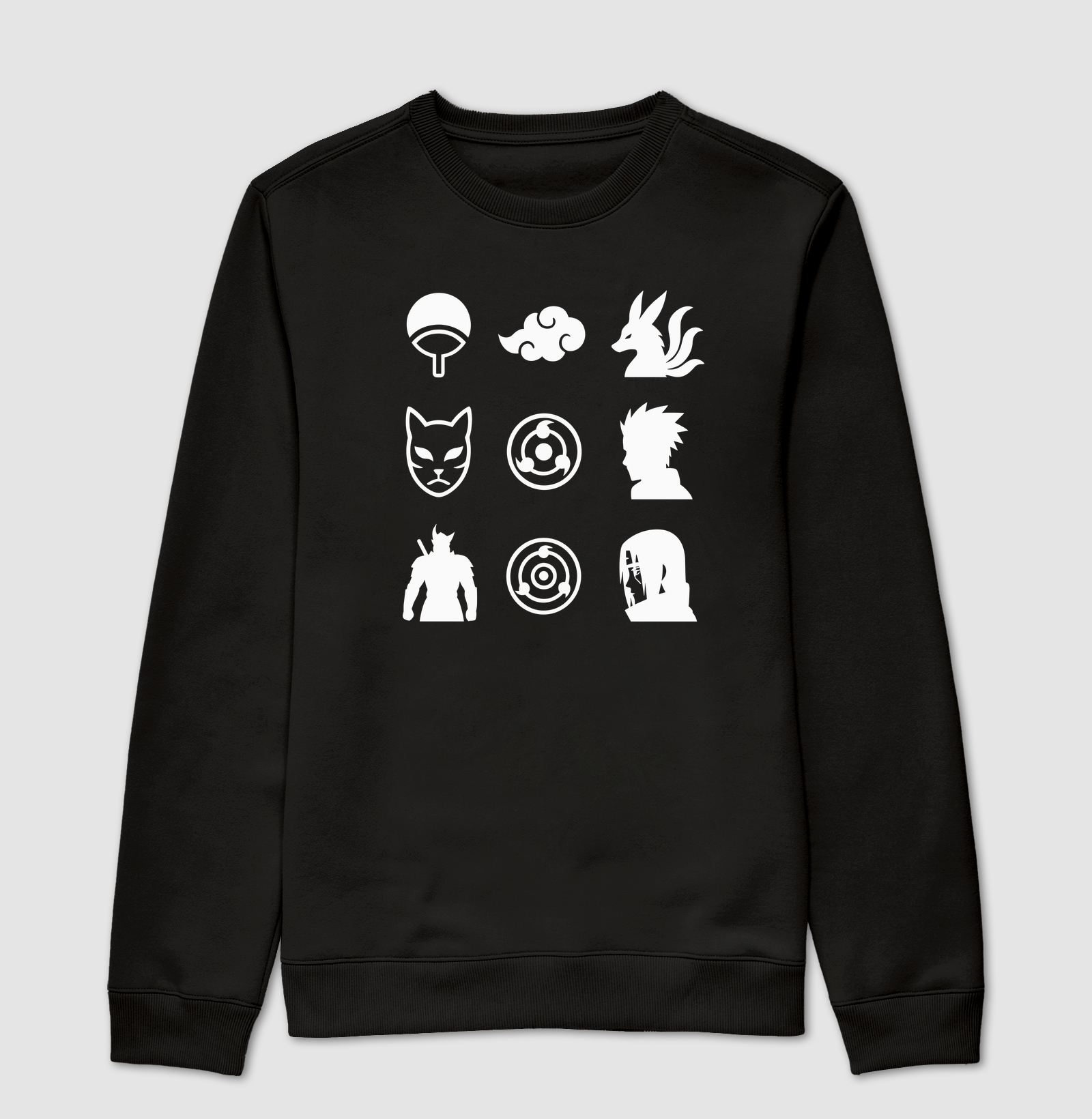 Símbolos Naruto - Suéter Moletom