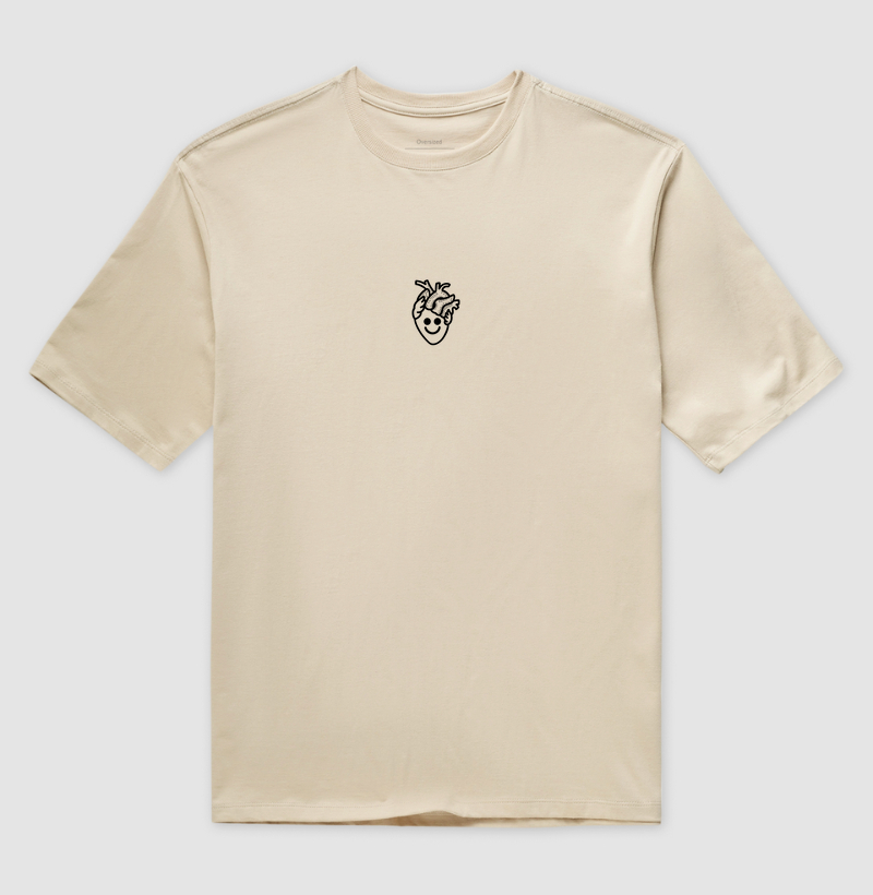 Oversized Coração Mini Logo Linha