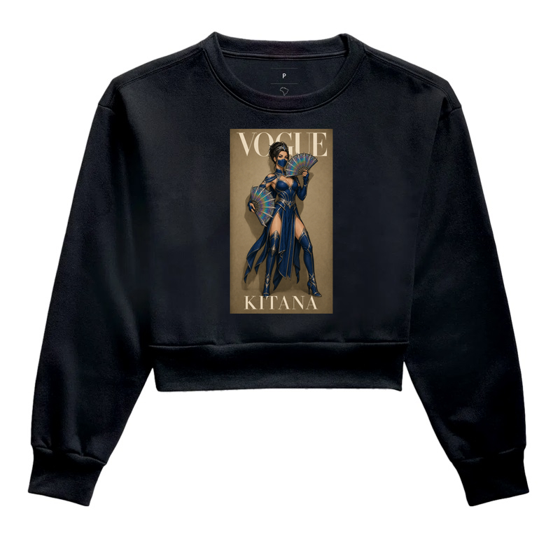 Vogue Kitana | Coleção Ô Bicha - Cropped Moletom
