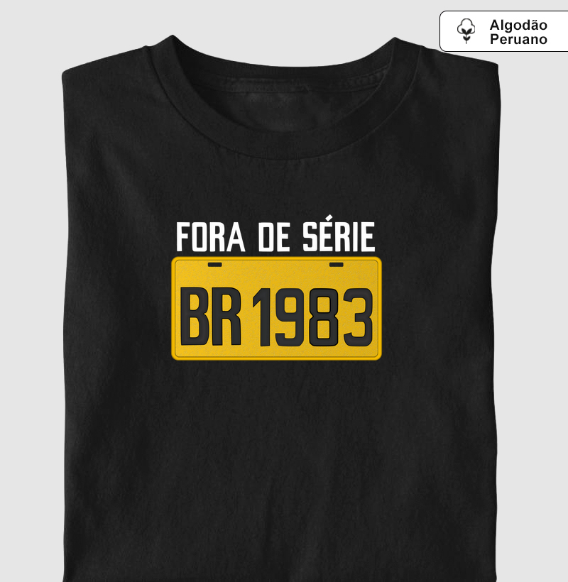 Placa Amarela Grande - Fora de Série 1983