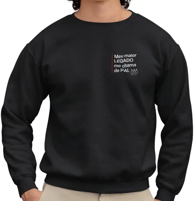 Meu maior legado me chama de pai - Hoodie minimalista 
