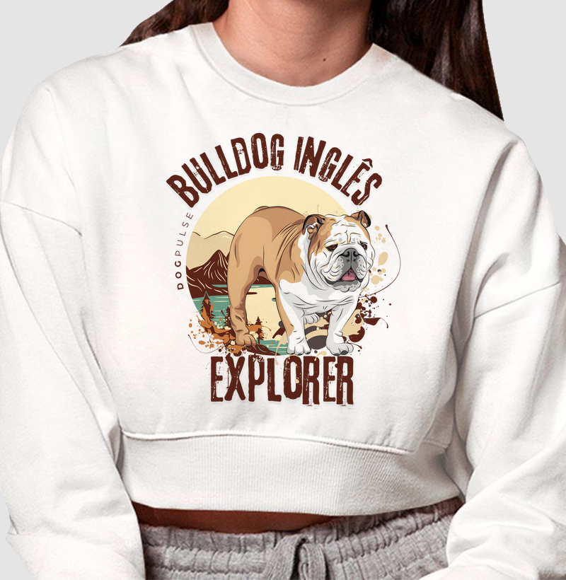Cropped Moletom Dog Pulse Bulldog Inglês Explorer – Sturdy Traveler