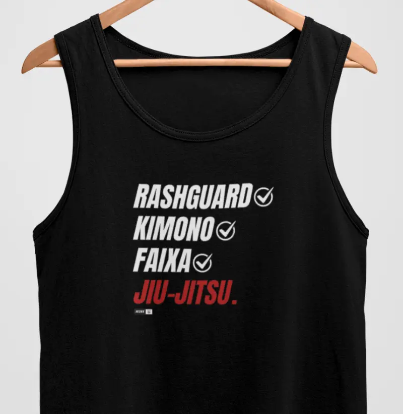 TankTop Rashguard, Kimono, Faixa, Jiu-Jitsu.