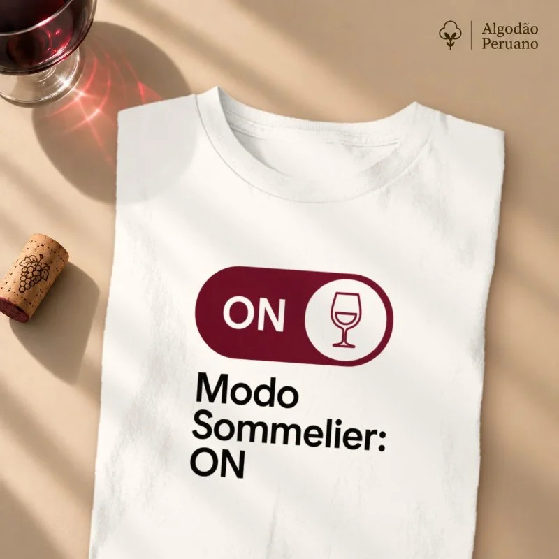 Camiseta Vinho - Modo Sommelier ON