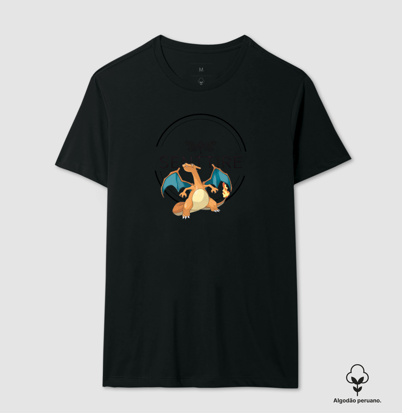Camiseta Charizard Senttire Edition - Camiseta Algodão Peruano