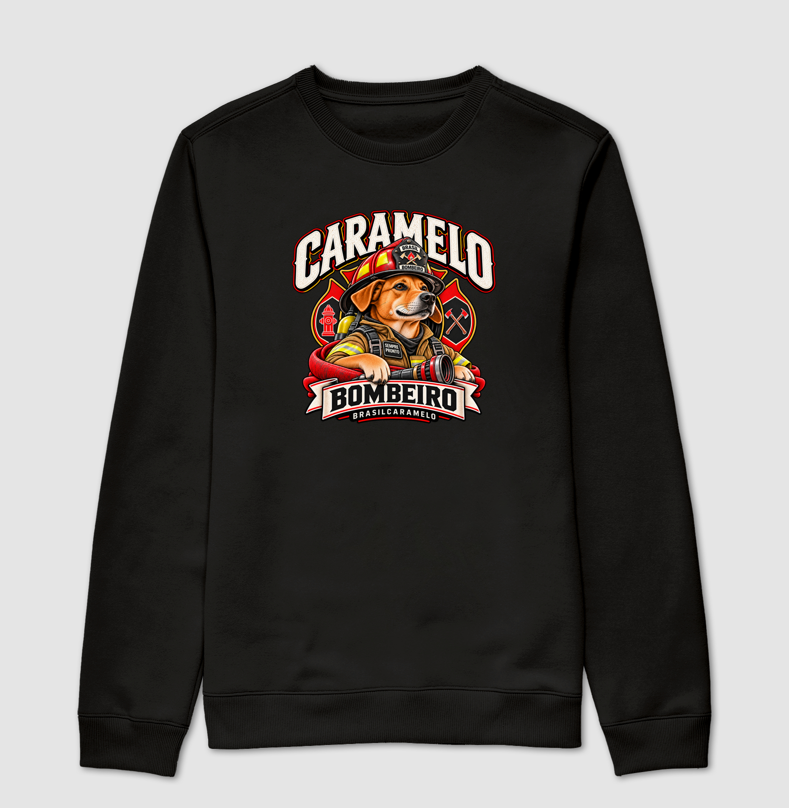 Caramelo Bombeiro - Suéter Moletom