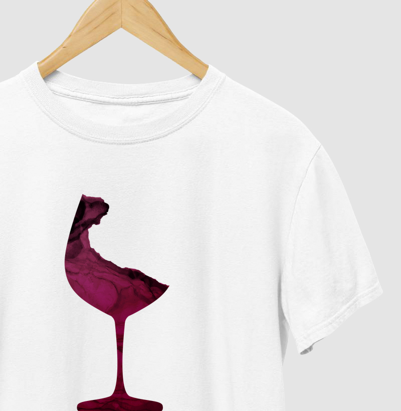 Camiseta Vinho Abstrata