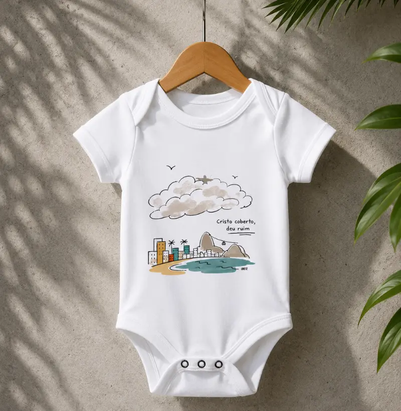 CRISTO COBERTO, DEU RUIM. - Body Infantil