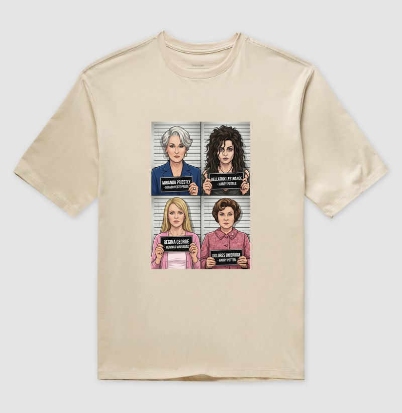 Camiseta As Vilãs do Cinema: Icons of Evil | Coleção Ô Bicha