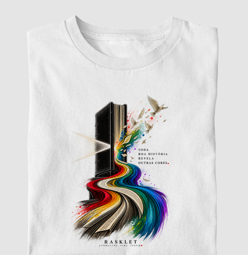 Toda boa história revela outras cores - Camiseta Infantil