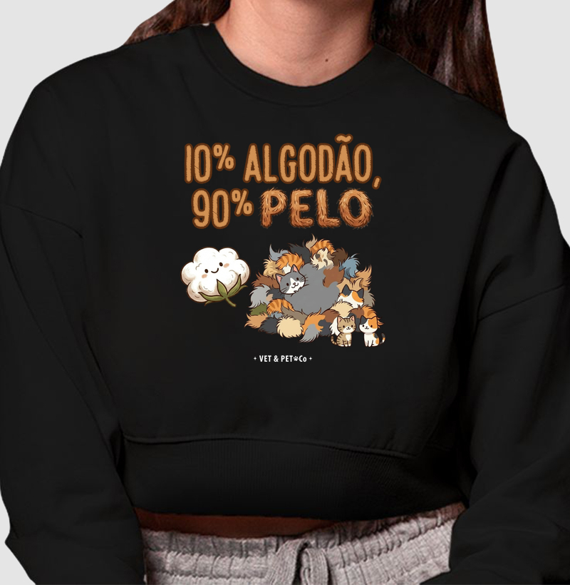 10% Algodão, 90% Pelo de gato